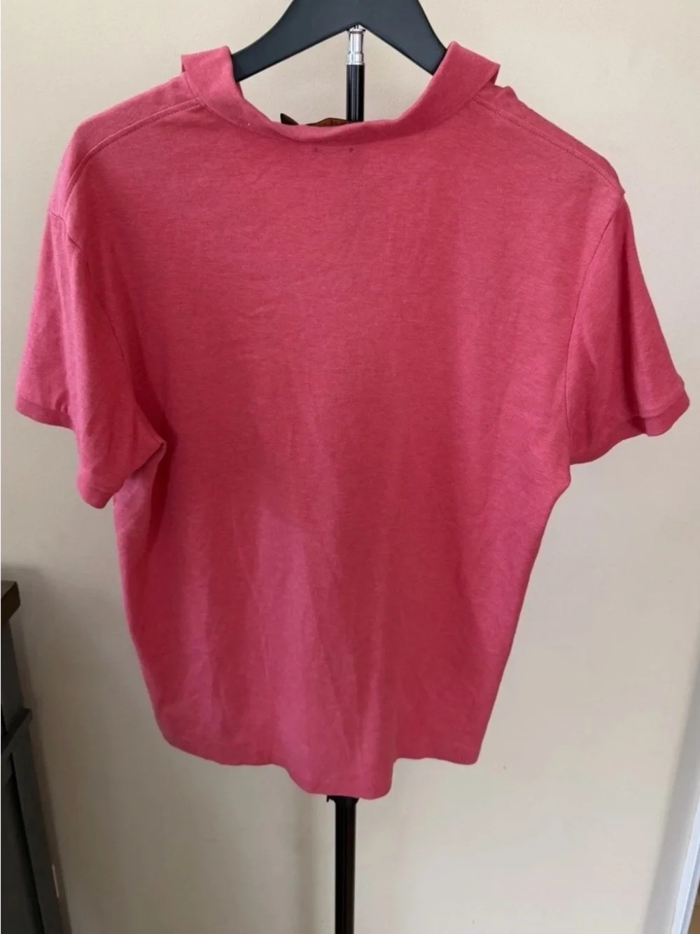Polo Ralph Lauren Custom Slim Fit Polo Shirt Mens M Pink Cotton Pony Logo